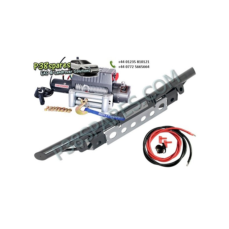 Tubular Bumper Kit - Winching - Defender Models Air suspension Tubular Bumper Kit Land Rover - Winch With Steel Cable. .