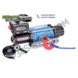  Britpart 9000 Lbs 3.3 Kw Pulling Power Winch - Dyneema Rope - 12 Volt - All Models - supplied by p38spares all, britpart, mode