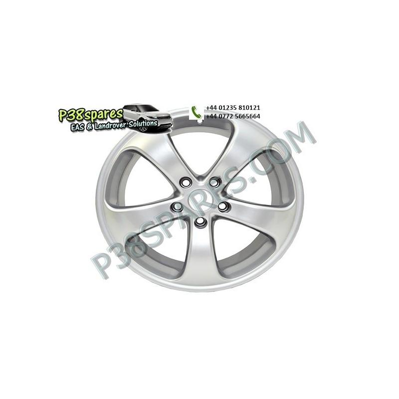  18" X 8.5 - Silver Alessio 5 Star - Wheels - Range Rover P38 Models - supplied by p38spares 5, rover, range, x, p38, wheels, m