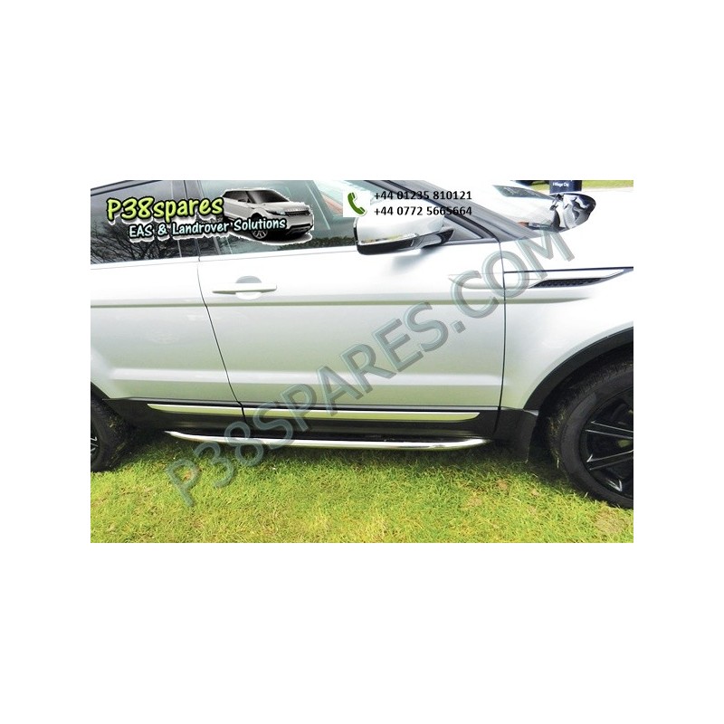 Stainless Steel Side Protection Tubes - - Range Rover Evoque Models Air suspension Stainless Steel Side Protection Tubes Land