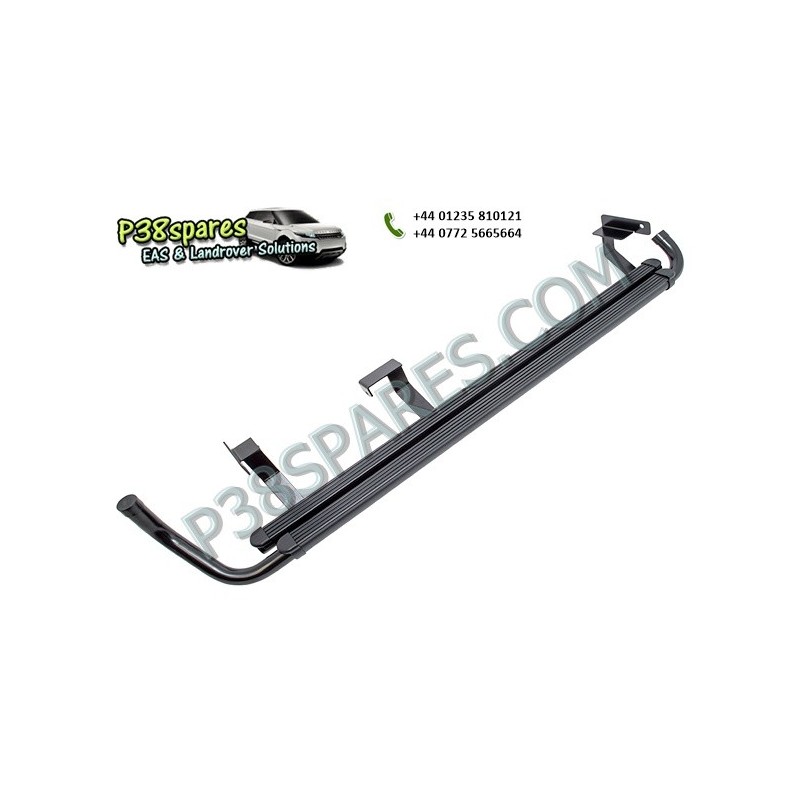 Side Steps - - Defender 110 Models Air suspension Side Steps Land Rover - .Pair. .:.20.8Px.Twin.Tube.-.Black.With.Rubber.Top. .