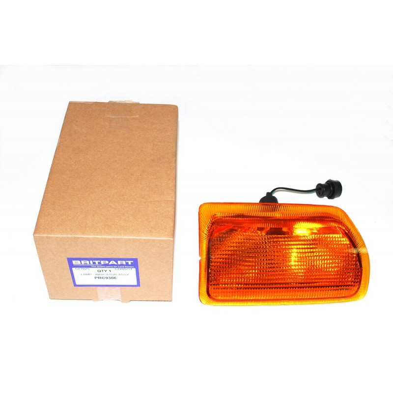 Upto 1991 Amber Right Hand Lamp - Indicator Assy Land Rover Discovery 1 Models 1989 - 1998 - Britpart Air suspension Upto 1991