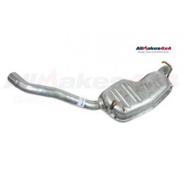   Left Hand Rear Silencer And Tail Pipe (Twin System) Range Rover P38 V8 & 2.5 BMW Diesel 1997-2002 - supplied by p38spares rear