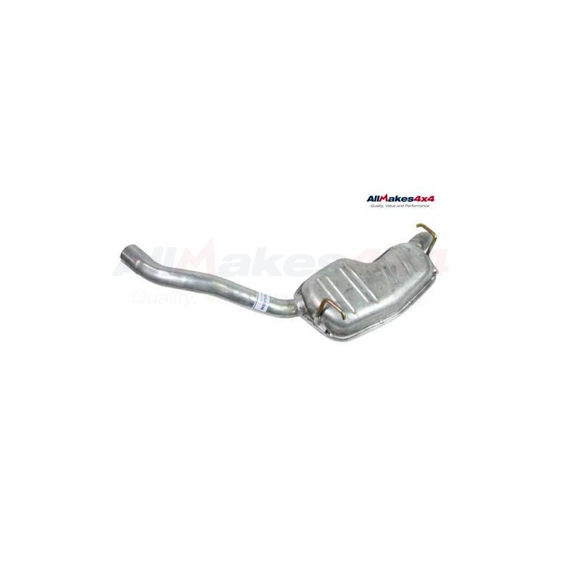   Left Hand Rear Silencer And Tail Pipe (Twin System) Range Rover P38 V8 & 2.5 BMW Diesel 1997-2002 - supplied by p38spares rear