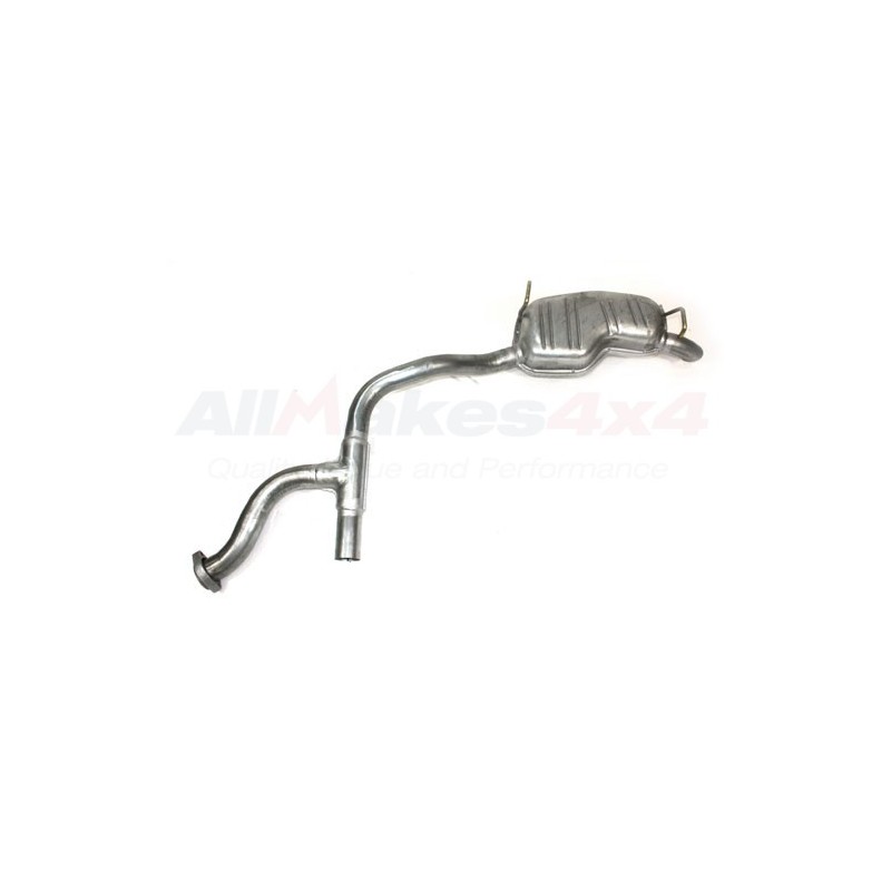   Right Hand Rear Silencer And Tail Pipe (Twin System) Range Rover P38 V8 & 2.5 BMW Diesel 1997-2002 - supplied by p38spares rea