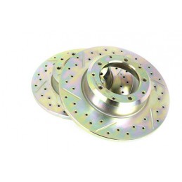   Terrafirma Vented Front Cross Drilled And Groved Brake Disc (110/130 (2002On) Wolf Type Axle) - All Models - supplied by p38sp