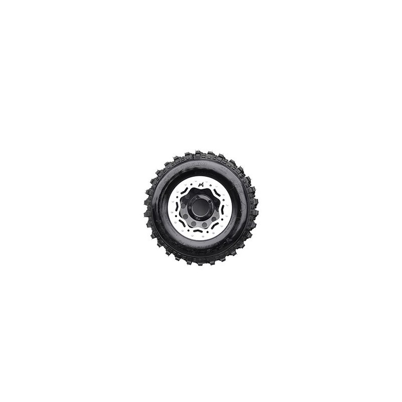   Terrafirma Modular Steel Beadlock Wheel (Black And Silver) - All Models - supplied by p38spares all, and, wheel, steel, terraf