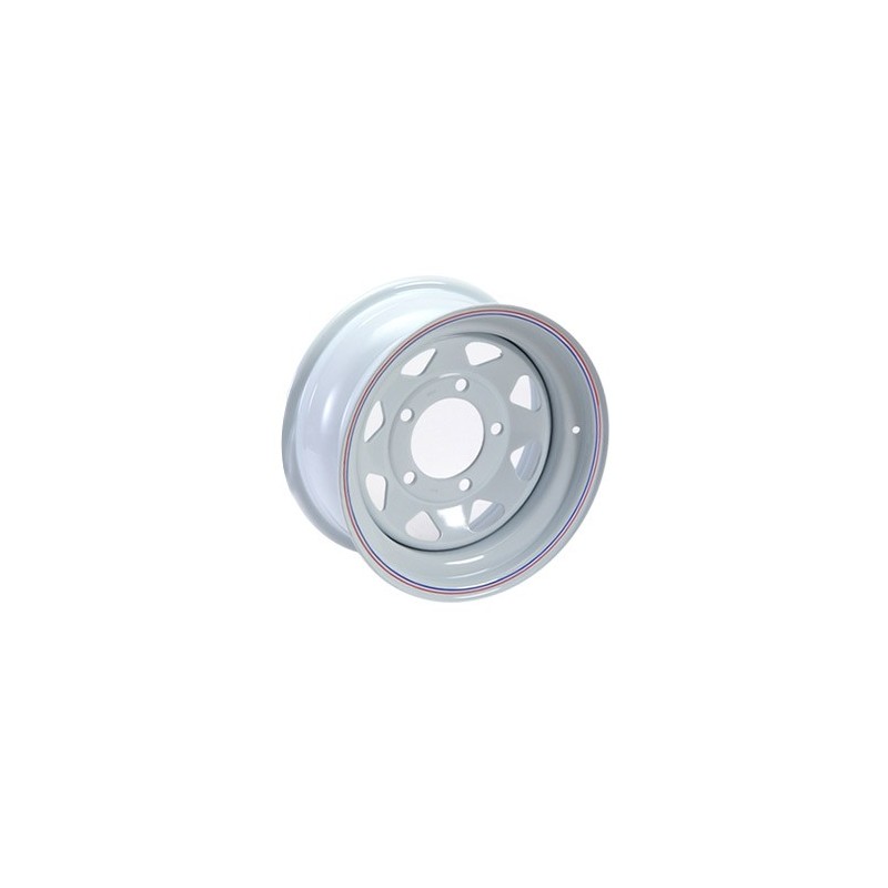   8 Spoke Steel Wheel (White) - All Models - supplied by p38spares all, wheel, steel, models, -, 8, Spoke, (White)