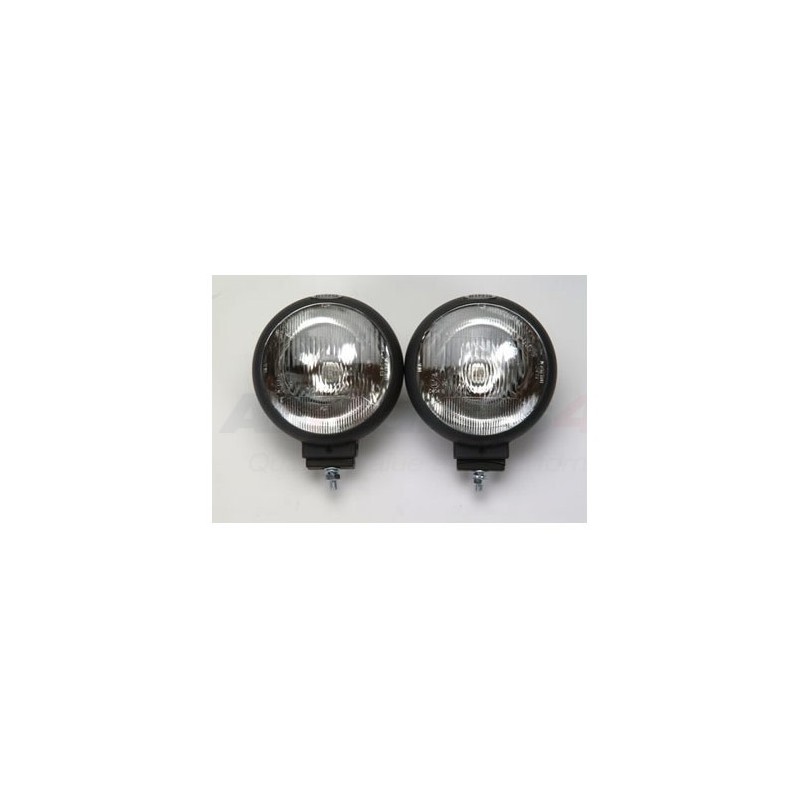   Pair Of 188Mm Round Sportsline Driving Lamps For All Vehicles - Range Rover Mk2 P38A 4.0 4.6 V8 & 2.5 Td Models 1994-2002 - su