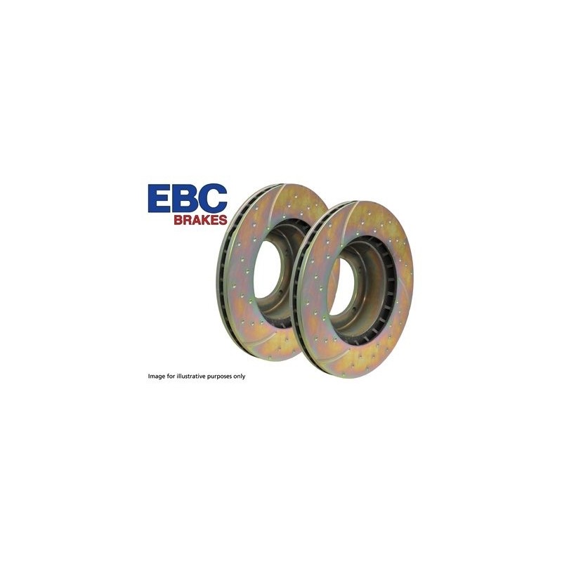  Ebc Performance Front Brake Discs X2 - Range Rover Mk2 P38A 4.0 4.6 V8 & 2.5 Td Models 1994-2002 - supplied by p38spares front