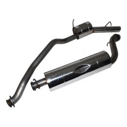   Stainless Steel Exhaust System - Bmw Diesel Single Tailpipe - Range Rover Mk2 P38A 2.5 Td Models 1994-1997 - supplied by p38sp