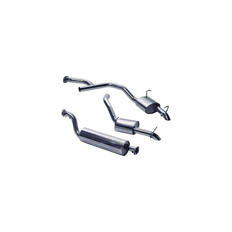   Stainless Steel Exhaust System - Bmw Diesel Twin Tailpipe - Range Rover Mk2 P38A 2.5 Td Models 1997-2002 - supplied by p38spar