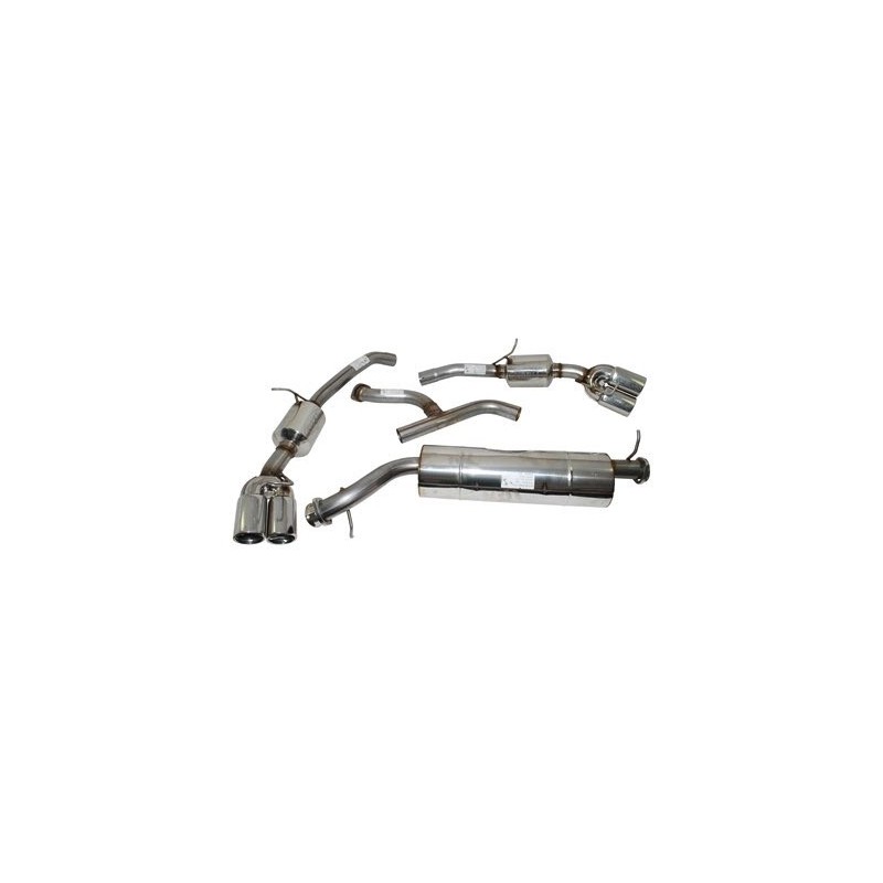   Stainless Steel Sports Exhaust System - Diesel Twin Tailpipe - Range Rover Mk2 P38A Bmw 2.5 Td Models 1994-2002 - supplied by 