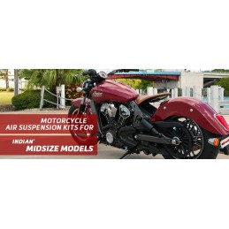 Arnott   Indian - Bagger/Cruiser Series (3) Motorcycle Air Suspension Kit For Model Years 2014-2018 - Chrome - supplied by p38sp